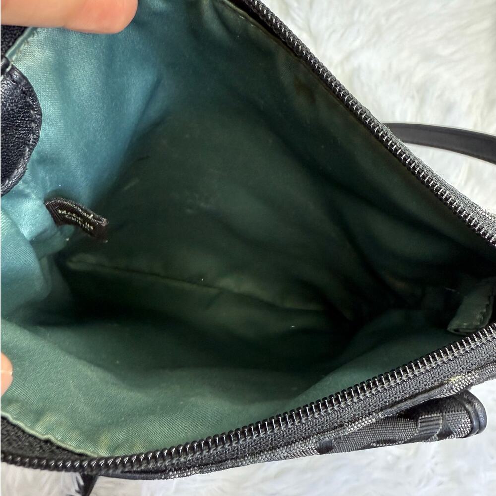 COACH Kristin Silver Black Crossbody - Picture 8 of 12